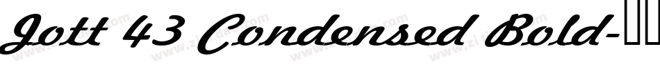 Jott 43 Condensed Bold字体转换